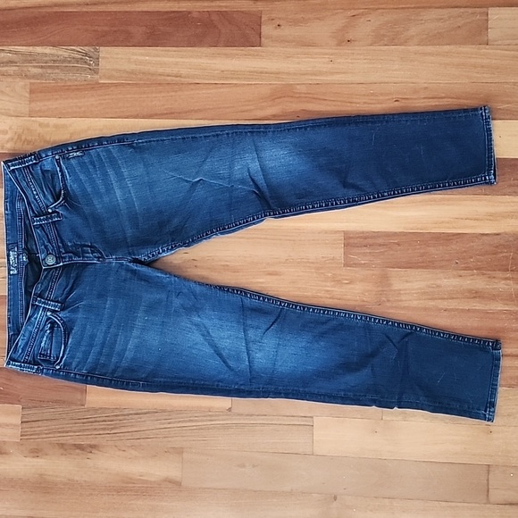 PLUS, SILVER AIKO MID SKINNY JEANS, W 33 L 31 - Picture 3 of 6